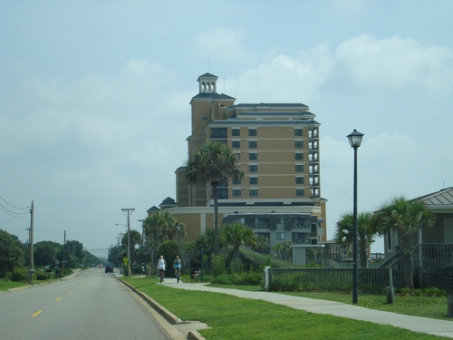 Our hotel in Myrtle Beach, side view