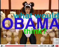 A VERY IMPORTANT QUESTION 4 the NEW PRES:  What would OBAMA think of dancing workout poodles?