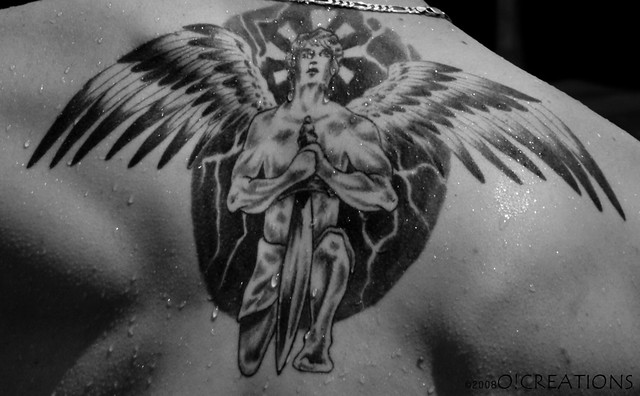 Angel warrior tattoo by Ocreationsphotography