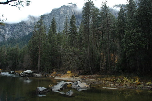 Yosemite Valley stones, clear green river, California, USA by Wonderlane