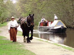 Horseboat 'Maria' on the Huddersfield Narrow Canal