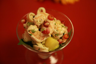 Seafood Ceviche with slivers of lemongrass and Lime Zests