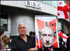 Georgia protest at the BBC
