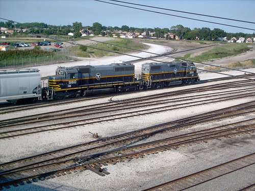 Two Belt Railway of Chicago EMD roadswitchers at work near the BRC West 68th Street Wye. Clearing Yard. Chicago Illinois. July 2007. by Eddie from Chicago