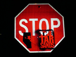 Stop the tar sands sign