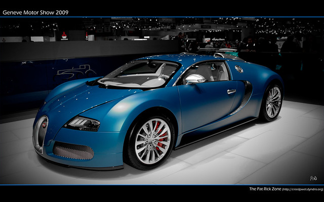 Geneva Motor Show 2009 Bugatti Veyron Bleu Centenaire
