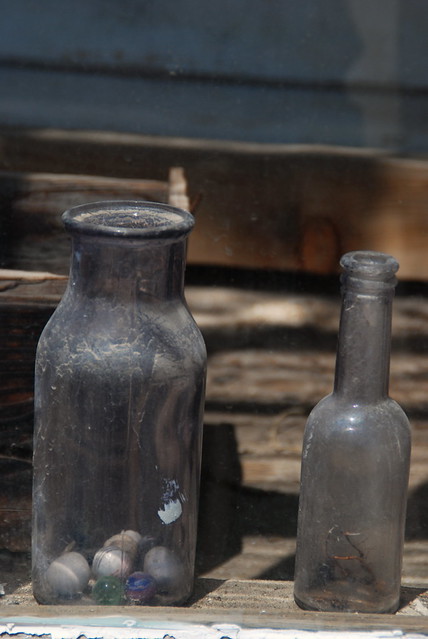 Bottles and marbles, Cain house