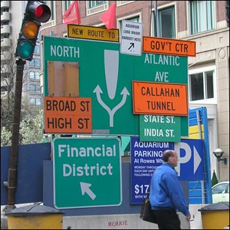 Confusing Traffic Sign, Boston MA
