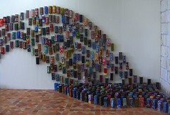 Erki Kasemets, Life-File, installation, 2008, Exposition Plaisirs de l'Imagination, Art contemporain d'Estonie (vue partielle)