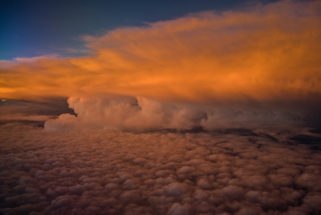 Cumulonimbus at Sunset, 30,000 Feet
