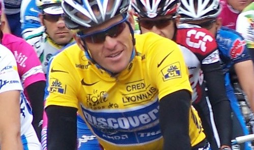 Lance Armstrong in 2005 Tour de France