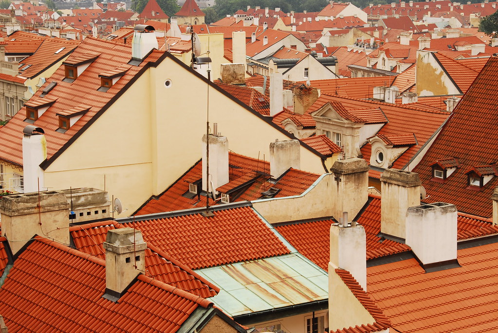 terra cotta colored roofs
