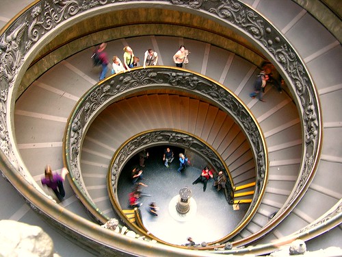 Escalera del Museo del Vaticano, Roma
