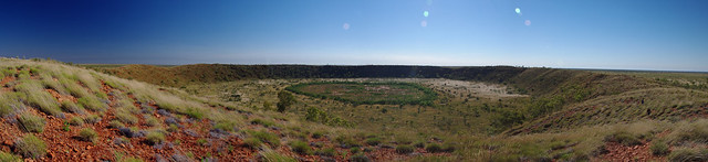 Wolfe Creek Crater Panorama - Side View
