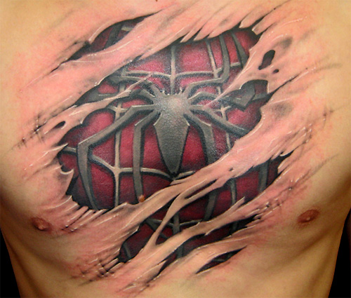 Spider man tattoo