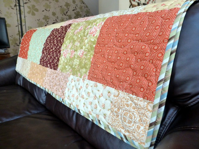 My lovely quilt from Trudi!