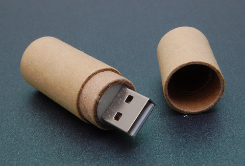 Recycled Paperboard Tube USB Drive