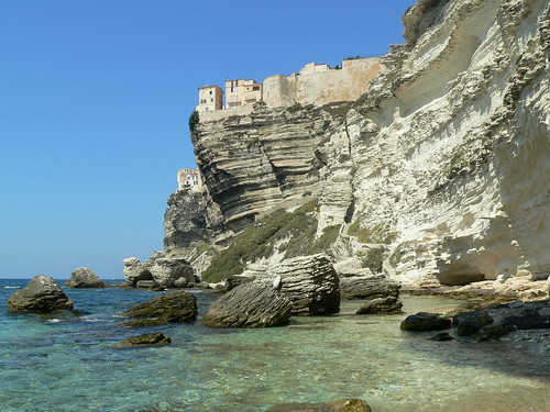 Falaise de Bonifacio en Corse