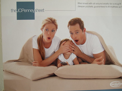 JCPenney sells sheets with 50's-style "family values"