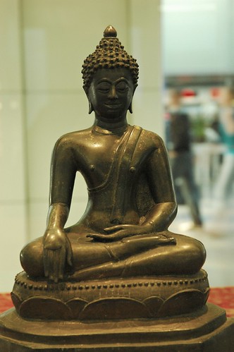Statue of Lord Buddha, International Airport, San Francisco, California, USA by Wonderlane