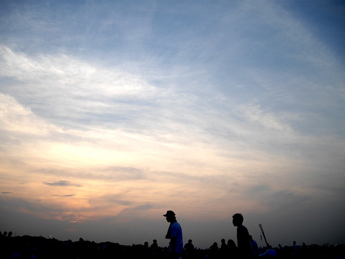 sunset / edogawa fireworks 2008 - 無料写真検索fotoq