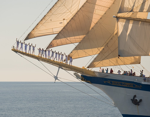Royal Clipper Crew on Bowsprit (D3_0006106) by marc.hinzpeter
