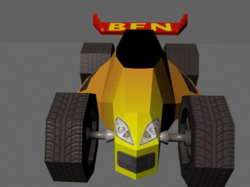 Low Poly Car Texture A low polygon count model textured in Maya and 