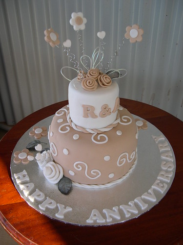 Mossy's masterpiece Wedding Anniversary cake