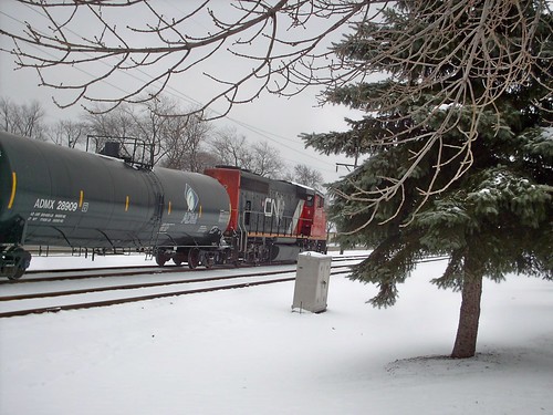 Eastbound Canadian National transfer train. North Riverside Illinois. December 2007. by Eddie from Chicago