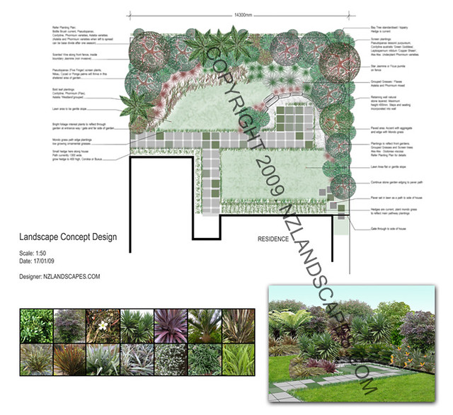 Landscape Design NZ, Auckland landscape designer. Concept plan. - a ...