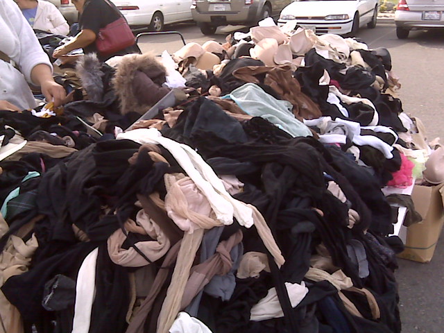 Pile Of Pantyhose What Woman Sex