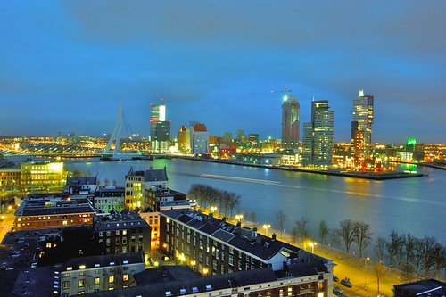 Skyline port of Rotterdam, the Netherlands