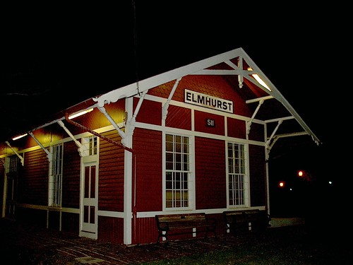 The preserved Chicago Great Western Railroad Elmhurst depot. Elmhurst Illinois. November 2006. by Eddie from Chicago