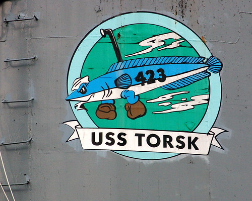 USS Torsk painted logo
