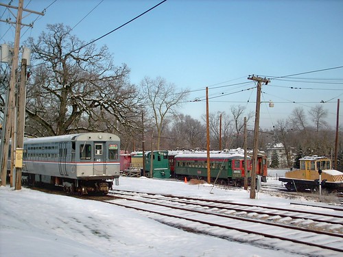 Wintertime at the Fox River Trolley Museum. South Elgin Illinois. December 2007. by Eddie from Chicago