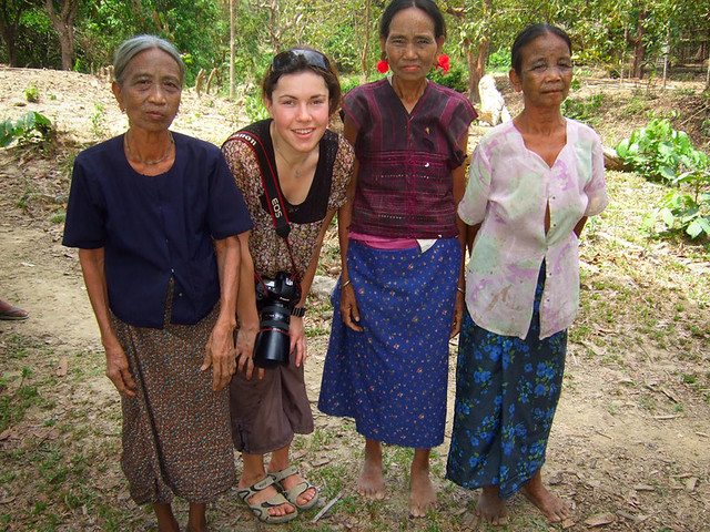 Me and Chin Pan Paung women, Myanmar, 2008