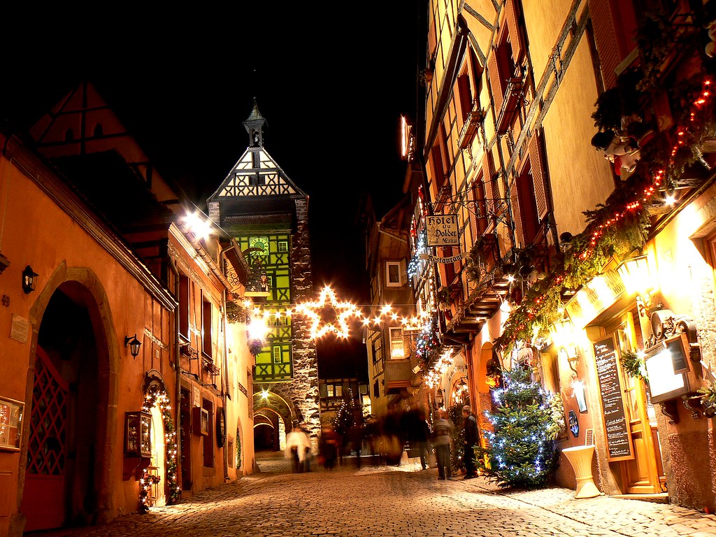 NOËL en Alsace : RIQUEWIHR by night