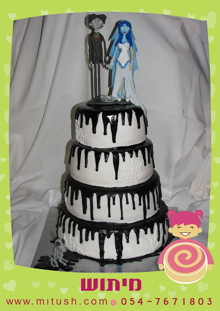 Corpse bride wedding cake