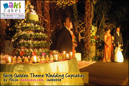 Fairy Garden Theme Wedding CupcakesParents Maki Cakes garden themed wedding