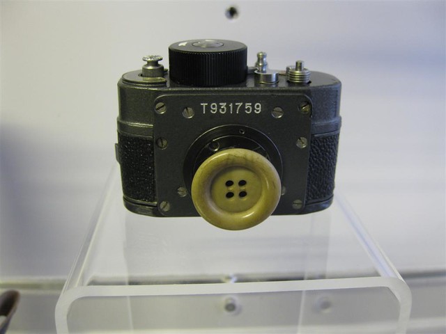 Button camera in Stasi museum