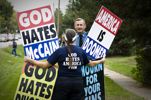 Westboro Baptist Church protesters