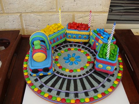 Kids Birthday Cakes on Birthday Cake Train I Made This For My Son S 4th Birthday So Much