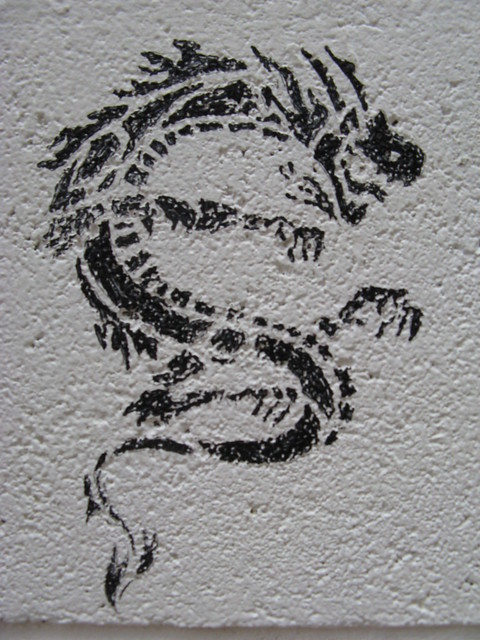 Dragon Stencil Stencil Harajuku Tokyo