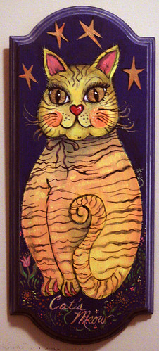 Cat's Meow (painting) Cat (poem after Carl Sandburg's 