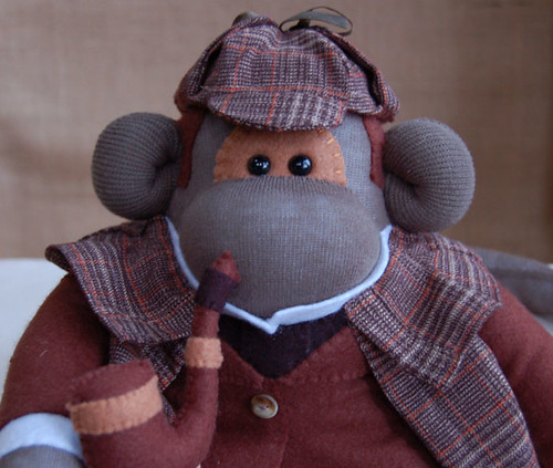 Sock Monkey - Sherlock Holmes by siansburys
