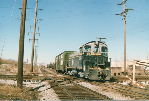 Southbound Belt Railway of Chicago switching local at Hawthorne Junction. Chicago / Cicero Illinois. March 1987. by Eddie from Chicago