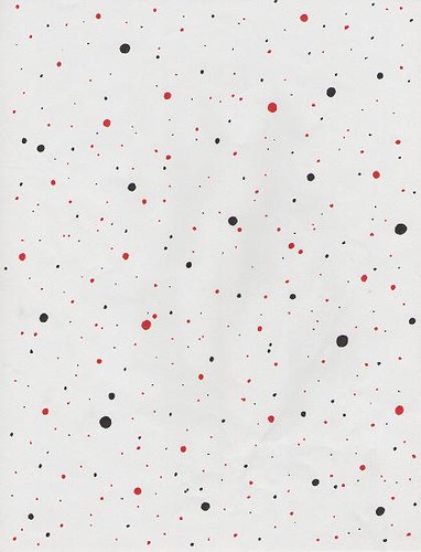 red and black scattered stars drawing not much effort on this one 
