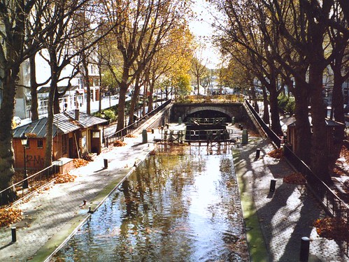 Canal Saint-Martin's protected bike paths make a scenic route. Photo: Toi & Moi
