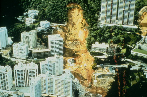 Landslide in Midlevels