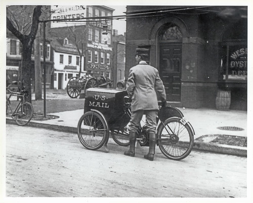 Three-wheeled Mail Collection Motorcycle